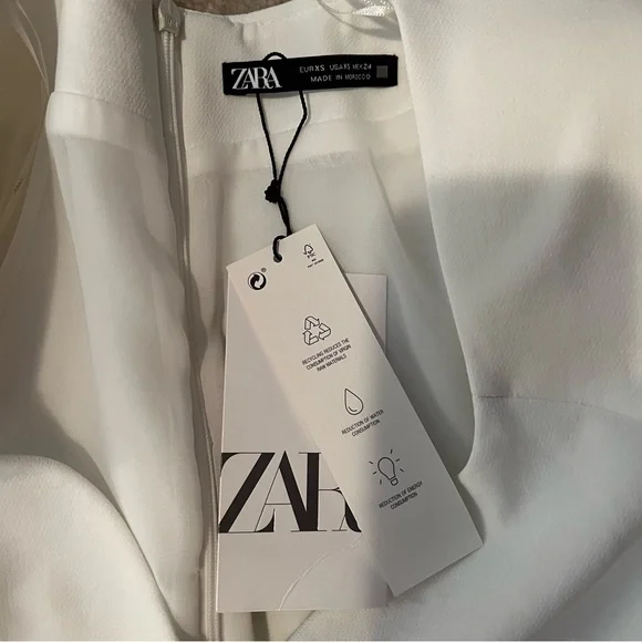 ZARA CONTRAST BOW JUMPSUIT - Picture 14 of 14